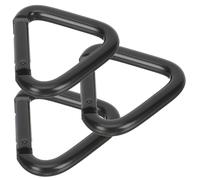 PENIKOKO 3 pièces Boucles Accroche Aluminium Grandes Triangles Mousquetons Robustes pour Alpinisme Fixation Sécurisée pour Clés et Équipements Outdoor