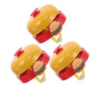 PENIKOKO 3 Pièces Cloche Garçon Fille Clair et Fort Design Cartoon Hamburger Accessoire pour Filles Compatible Déquilibre