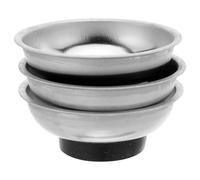 PENIKOKO 3 Pièces Lot de Bols Magnétiques Ronds Acier Inoxydable Résistant Corrosion pour Vis Boulons et Métalliques Rangement Organisé et Sécurisé pour Atelier et Garage