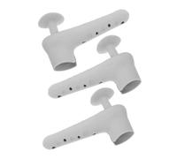 PENIKOKO 3 pièces Lot de Housses de Poignée de Porte Silicone avec Ventouse Protection Antichoc pour Poignées et Murs Installation sans Outil Gris pour Maison et Bureau