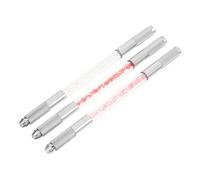 PENIKOKO 3 pièces Stylo Sourcils Double-embout Cristal Multifonctionnel pour Tatouage et Maquillage Couleurs Assorties Pratique et Professionnel