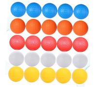 PENIKOKO 30 Pièces Ball Hollow Training Balls Lightweight Indoor Swing Practice Safe for Home Furniture and Person Orange Each