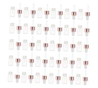 PENIKOKO 30 pièces Lot de Flacons Verre Transparent avec Pipette Compte-gouttes Étanche pour Huiles Essentielles Aromathérapie Voyage et Soins DIY