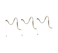 PENIKOKO 3pièces Jouet Bâton pour Chat Imprimé Léopard avec Cloche Interactive Exerciseur Résistant pour Stimuler La Curiosité Jeu du Chat Compagnon De Santé