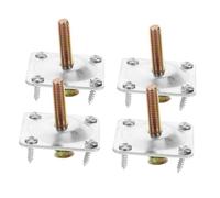 PENIKOKO 4 Ensembles Table Leg Bracket with Bolts and Screws for Furniture Repair Stable Attachment Plates for Sofa Chair and Kitchen Furniture Legs