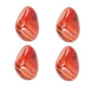 PENIKOKO 4 pièces Agates Naturelles Sardonyx Polies Pierres Décoratives Lisses Petites pour et Artisanat Couleur Aléatoire Couleur Aléatoire