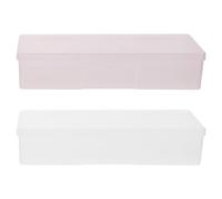 PENIKOKO 4 pièces Boîte de Rangement Manucure Malette Compacte pour Outils Ongles Organisateur Pratique pour Accessoires et Pinceaux pour Voyage et Cadeau