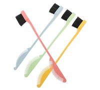 PENIKOKO 4 pièces Brosse Sourcils Double Embout Multifonction Peigne Cheveux Fin pour Maquillage Précis et Adaptée Femmes et Hommes Usage Professionnel et Domicile