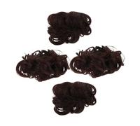 PENIKOKO 4 Pièces Claw Clip Bun Hair Extension Strong Hold Updo Hairpieces With High Temperature Fiber For Women Small Hair Donut Secure And Easy Use For Daily And Wedding Styles
