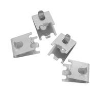 PENIKOKO 4 Pièces Clips pour Étagère Congélateur Acier Inoxydable Crochets Réglables pour Support et Fixation de Cloison de Réfrigérateur Remplacement et Stabilisation des Étagères