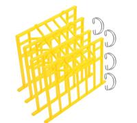 PENIKOKO 4 pièces Crochets de Porte de Cage à Oiseaux Robustes Ressorts Anti-Retour pour Portes de Cages à Pigeons et Cailles Installation Facile pour Sécurité Renforcée des Petits Oiseaux