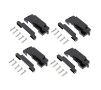 PENIKOKO 4 Pièces Lot de Loquets de Fenêtre Coulissante de Zinc Blanc Sécurité Renforcée Verrou à Came Effraction Compatible Fenêtres à Ouverture Horizontale et Verticale Installation