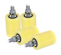 PENIKOKO 4 pièces Lot de Roulettes Nylon pour Portail Coulissant Électrique Poulies Durables et Silencieuses Guidage Pratique pour Rails de Porte Remplacement Compact et Résistant