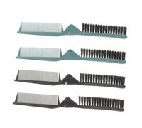 PENIKOKO 4 pièces Peigne de Voyage pour Femme Compact et Ergonomique Brosse à Cheveux Portable Anti-glisse pour Coiffage Facile Déplacement Vert Foncé et Noir
