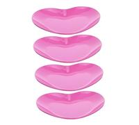 PENIKOKO 4 Pièces Petit Plateau à Bijoux Assiette Bac à Bijoux Petit Vide-poche Porte-bijoux Rosy