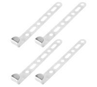 PENIKOKO 4 Pièces Support Admission Air Alliage Aluminium Rotatif Fixation Réglable pour Filtre Moteur avec Trous Montage Voiture Polyvalent