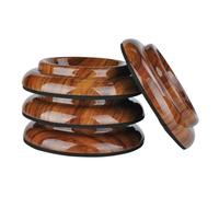 PENIKOKO 4 pièces Tapis Piano Antidérapants Bois Protection Sol Intérieur Coussins Résistants Haute Température pour Piano Droit et Meubles Stabilisation et Protection du Revêtement