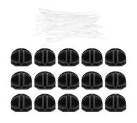 PENIKOKO 40 Pièces Connecteurs Plastique pour Organisateur Cube Fil Rangement Étagère Modulaire avec Colliers Serrage Réutilisables Résistants et Auto-bloquants pour Câbles et Armoires