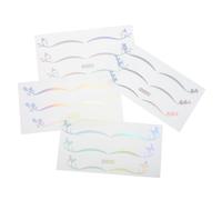 PENIKOKO 4feuille Autocollants Temporaires Pour Yeux Stickers Holographiques Forme De Et Étoiles Double Paupière Parfaits Pour Halloween Et Fêtes Facile à Appliquer Enlever Tenue Forte