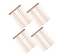 PENIKOKO 4feuilles Autocollants De Sourcils Imperméables Transferts Temporaires Naturels Adhésif Réaliste Et Facile à Appliquer Look Parfait Circonstance