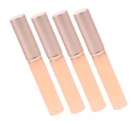 PENIKOKO 4pièces Brosse à Lèvres Silicone Avec Capuchon De Pinceaux à Lèvres Ronds Souples Pour Maquillage Quotidien Outil Pratique Et Portable