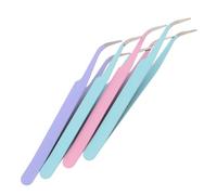PENIKOKO 4pièces Pince à Strass pour Loisirs Créatifs Scrapbooking Stickers à Ongles Extensions de Cils Électronique de Précision Bijoux