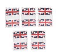 PENIKOKO 5 ensembles Temporary Face Flag Stickers Uk Football Match Decor Fan Decals
