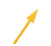 PENIKOKO 5 Pièces Arrow Marking Stickers For Walls And Floors Self Adhesive Reflective Decals For Outdoor Mailbox Directional Signs