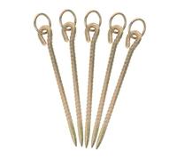PENIKOKO 5 Pièces Heavy Duty Outdoor Dog Stake Anchor for Livestock and Pets Secure Ground Nail for Cattle Sheep Goats Horses Versatile Use Various Terrains