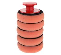 PENIKOKO 5 pièces Kit de Éponges Applicatrices de Cire avec Poignée pour Polissage Voiture Nettoyage Répartition Uniforme Adapté à Tous Types de Peinture et Cire