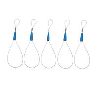 PENIKOKO 5 Pièces Outil de Traction Câble Portable Bleu Tire Fil Électrique Flexible pour Passage de Câbles et Installation de Faisceaux Extracteur de Fil Résistant pour Électricien