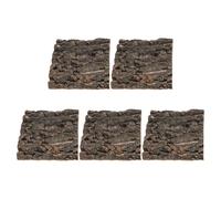 PENIKOKO 5 Pièces Reptile Cork Bark Background Natural Tree Bark Decor for Terrarium and Aquarium Safe Humidity Support for Turtles Lizards Snakes Easy Maintenance Cork Hide and Climbing