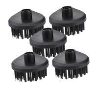 PENIKOKO 5 Pièces Reusable Steam Cleaning Brush Heads Plastic Replacement Attachments for Home Commercial Mop Deep Kitchen Bathroom Floor Cleaning