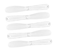 PENIKOKO 5 pièces Spatules pour Masque Facial Silicone Transparent Cuillères Cosmétiques pour Mélange Précis Application Uniforme Crème Visage et Contour des Yeux Kit de Soin Réutilisable