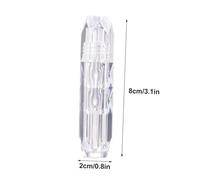 PENIKOKO 5 pièces Tubes de Gloss à Vides Transparente DIY pour Fille Conteneurs Cosmétiques Portables pour à et Huile Rechargeables et Faciles à Utiliser