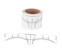 PENIKOKO 50 pièces Règle Sourcils Transparent Positionnement Ligne Sourcils Autocollants pour Mesure et Dessin