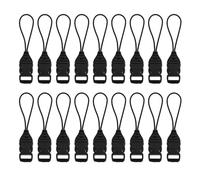 PENIKOKO 50pcs Boucles de Sangle de Déverrouillage 10 MM Clip de Boucle en Plastique Noir ABS Nylon, Détachable et Résistant aux Intempéries pour Cordons DIY, Voyage et Camping