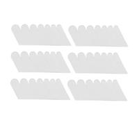 PENIKOKO 6 Feuilles D'autocollants Protecteurs pour Ongles en Tissu de Soie Blanche, Légers et Fins, Renforcent et Protègent les Ongles Naturels et Faux pour Manucure Élégante