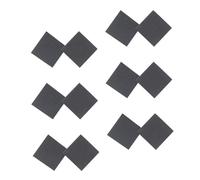 PENIKOKO 6 paires Autocollants Antidérapants pour Talons Hauts Semelles Carrées Résistantes à Usure Accessoires Chaussures Noirs pour Femmes Adhésifs Faciles à Poser et Anti-bruit