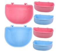 PENIKOKO 6 pièces Accessoires Suspendus pour Hamster et Petit Animal Alimentaires pour Chinchilla et Rat avec Design Compact Rose Bleu