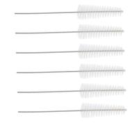 PENIKOKO 6 pièces Brosse Fine Longue pour Nettoyage Aides Auditives Goupillon Long Fin pour Cérumen Accessoire Pratique pour Soigner Audition Kit pour Tube et Conduit Appareils Auditifs