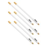 PENIKOKO 6 Pièces Crayons Multifonctions pour Sourcils et Barbe Crayon Intégré Pencils Bois Étanches pour Maquillage Précis et Soin Barbe