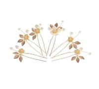 PENIKOKO 6 pièces Épingles de Mariage Doré de Accessoires Élégants pour Cheveux de Mariée U Shape Hairpins Chic pour et Photographies