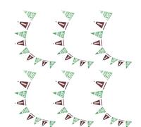 PENIKOKO 6 Pièces Fanions de Football Américain Banderole Triangle pour Fêtes Anniversaire et Événements Sportifs Garçon Fille