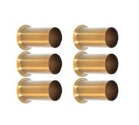 PENIKOKO 6 Pièces Lamp Socket Sleeve Covers For Hanging Lamps Metal Candelabra Base Drip Protectors With Stable Structure European Style Candle Tube Covers For Ceiling Lighting Decor