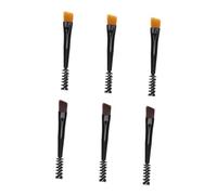 PENIKOKO 6 pièces Pinceaux Sourcils Double Usage Portable Brosse Cils et Peigne Sourcil Pratique Outil Maquillage