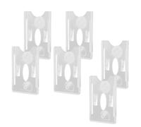 PENIKOKO 6 Pièces Porte Carte Transparent pour Pare-brise Voiture Lot de Supports à Ventouse pour Permis de Stationnement Porte Badge Assurance et Télépéage Installation Rapide et Fixation