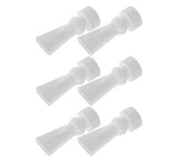 PENIKOKO 6pcs Buses de Sortie à Bec de Canard pour Pompe Aquarium, Blanc, Diamètre Intérieur 20mm, Installation, Contrôle du Débit d'eau pour Aquarium
