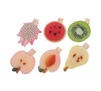 PENIKOKO 6pièces Clips Cheveux Filles Forme De Fruits Accessoires Mignons Et Ludiques Pour Coiffure Pour Décoration Et Événements Spéciaux