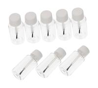 PENIKOKO 8 pièces Flacon Vernis Ongles Vide Rechargeable avec Pinceau Blanc Bouteilles Petites pour Manucure et Huiles Essentielles Étanches et Pratiques pour Voyage